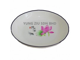 7^CERAMICS RICE PLATE(1P)CNY(10537)